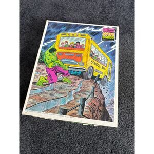Incredible Hulk Vintage Kid's Puzzle - 1981 Marvel Comics - 100 Pieces Complete